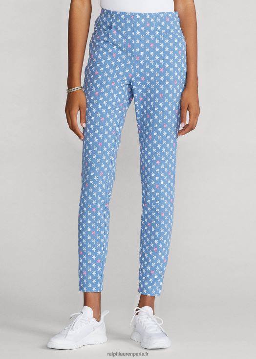 pantalon stretch à motif palmiers 46T60T9496 femmes Ralph Lauren