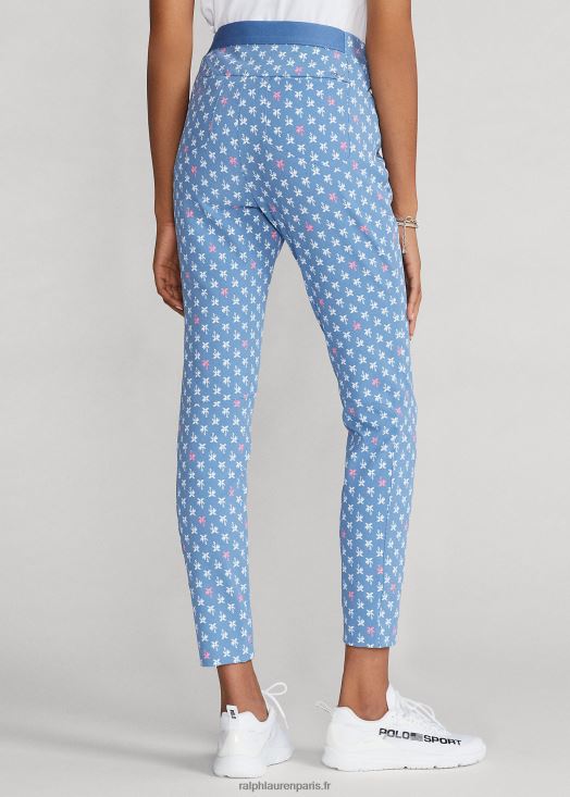 pantalon stretch à motif palmiers 46T60T9496 femmes Ralph Lauren