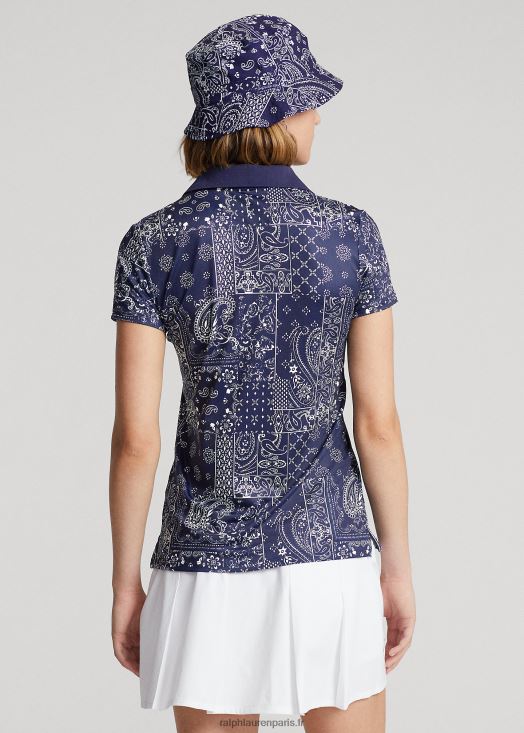 polo ajusté à imprimé bandana 46T60T9188 femmes Ralph Lauren