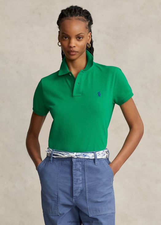 polo en maille coupe classique 46T60T9224 femmes Ralph Lauren billard