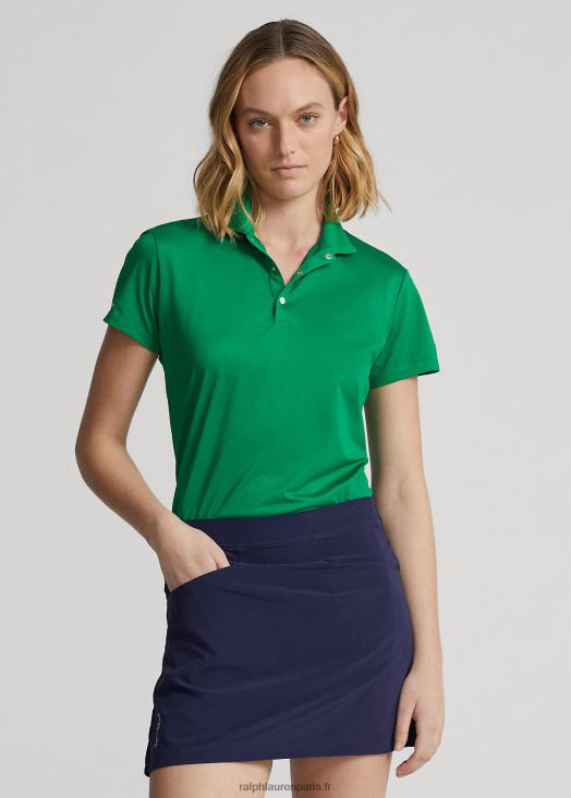 polo en piqué 46T60T3708 femmes Ralph Lauren croisière verte