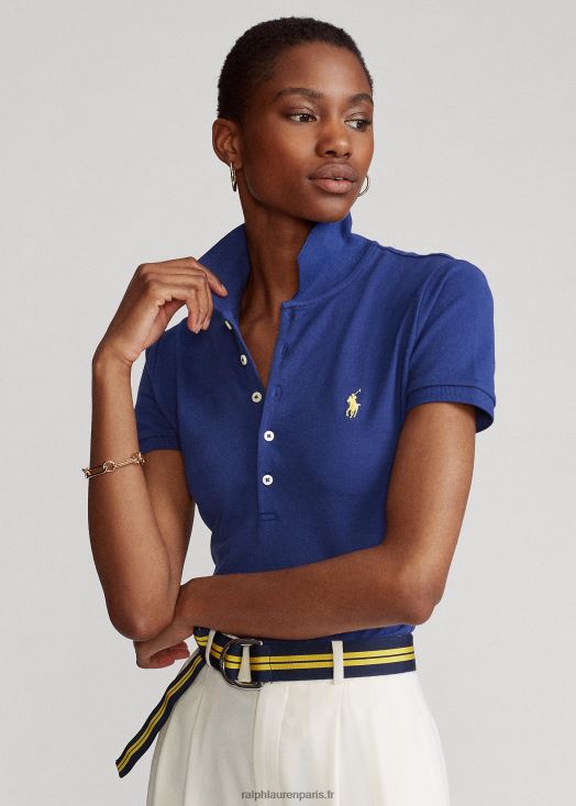 polo stretch coupe slim 46T60T3266 femmes Ralph Lauren chute royale