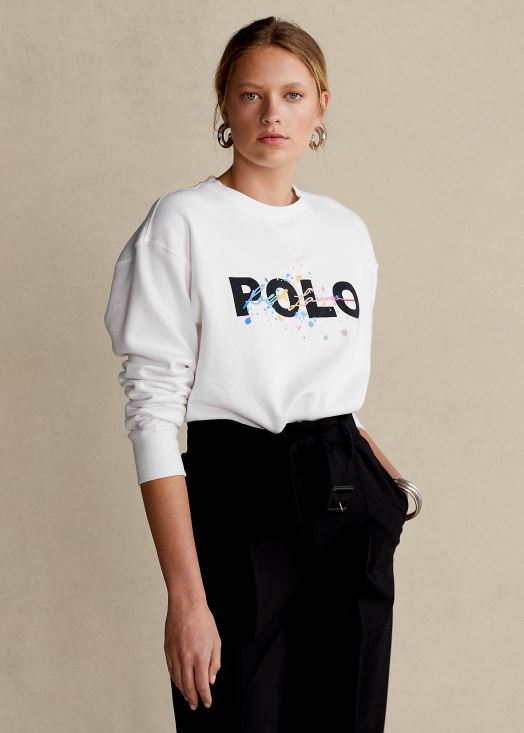 sweat à logo imprimé 46T60T3352 femmes Ralph Lauren blanc