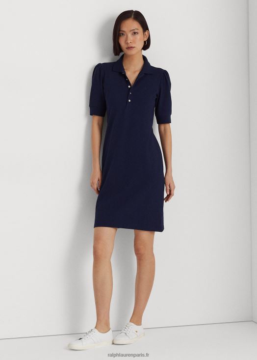 robe droite à col 46T60T4078 femmes Ralph Lauren marine raffinée