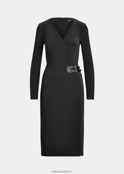 robe en jersey à boucle 46T60T4198 femmes Ralph Lauren noir