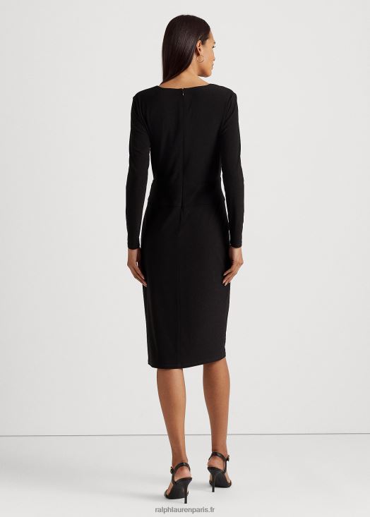 robe en jersey à boucle 46T60T4198 femmes Ralph Lauren noir