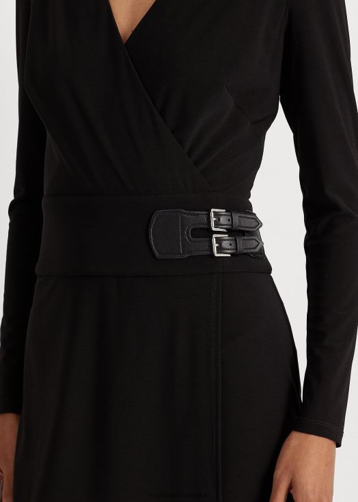 robe en jersey à boucle 46T60T4198 femmes Ralph Lauren noir