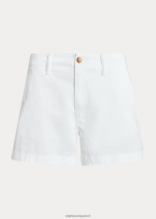 short chino 46T60T2907 femmes Ralph Lauren blanc