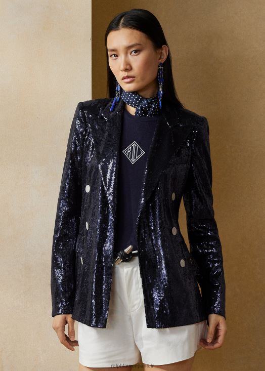 veste camden à sequins 46T60T3512 femmes Ralph Lauren marine de luxe