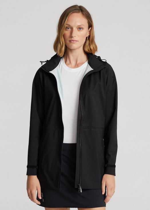 veste à capuche stretch déperlante 46T60T3747 femmes Ralph Lauren noir