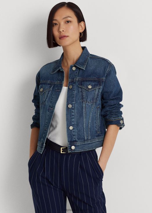 veste de camionneur en jean 46T60T4033 femmes Ralph Lauren