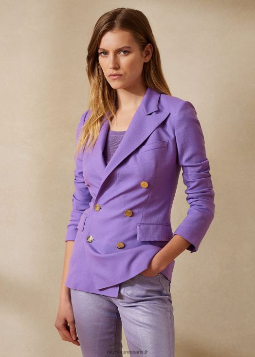 veste en cachemire camden 46T60T3452 femmes Ralph Lauren lilas