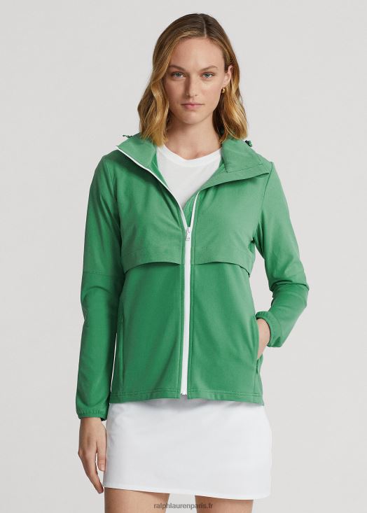 veste hybride à capuche repliable 46T60T3741 femmes Ralph Lauren radeau vert