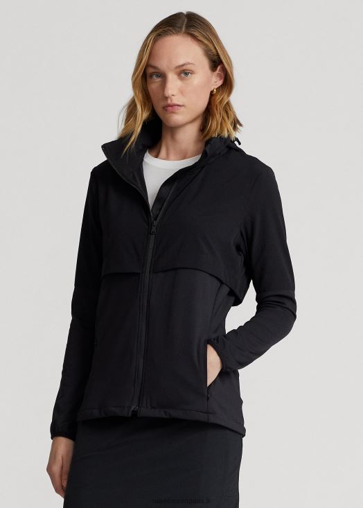 veste hybride à capuche repliable 46T60T3742 femmes Ralph Lauren noir