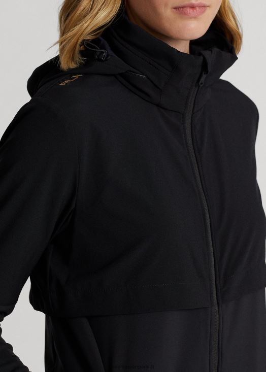 veste hybride à capuche repliable 46T60T3742 femmes Ralph Lauren noir