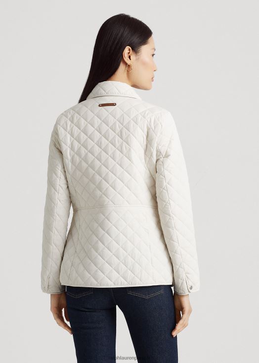 veste matelassée à losanges 46T60T4126 femmes Ralph Lauren blanc