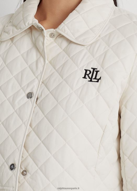 veste matelassée à losanges 46T60T4126 femmes Ralph Lauren blanc