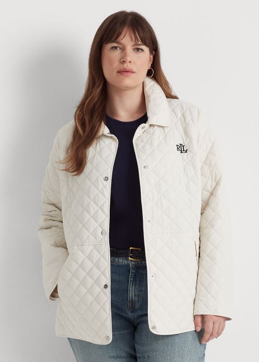 veste matelassée à losanges 46T60T4705 femmes Ralph Lauren blanc