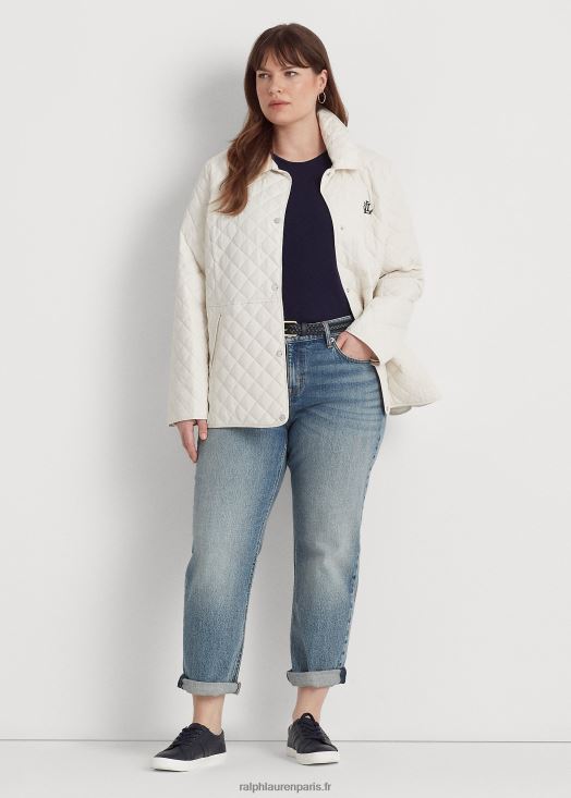 veste matelassée à losanges 46T60T4705 femmes Ralph Lauren blanc