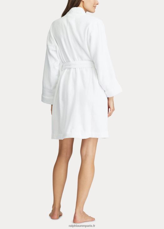 peignoir en coton éponge 46T60T4253 femmes Ralph Lauren blanc