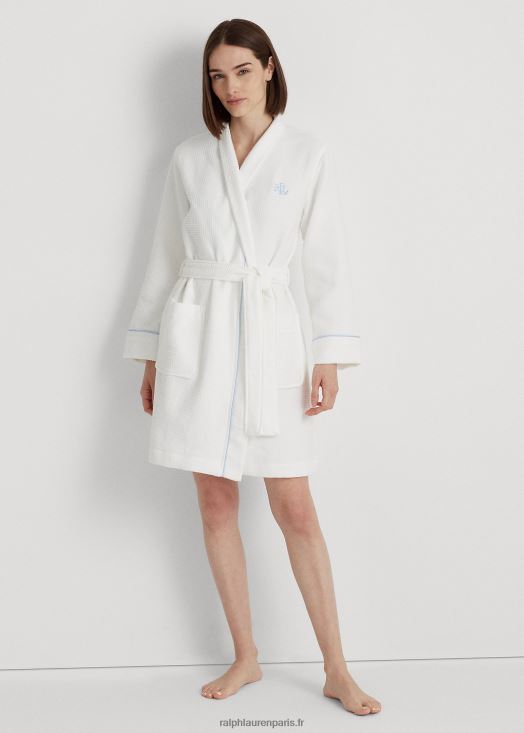 peignoir éponge gaufré 46T60T4137 femmes Ralph Lauren blanc