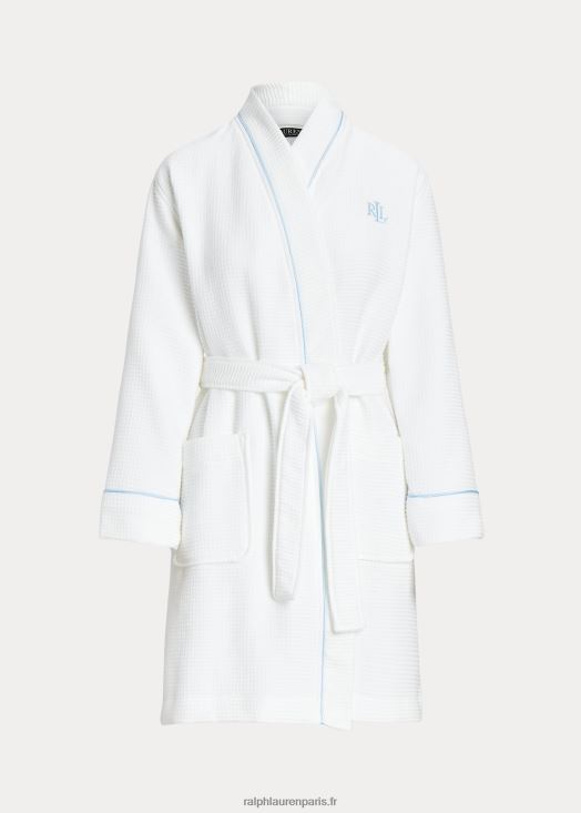 peignoir éponge gaufré 46T60T4137 femmes Ralph Lauren blanc