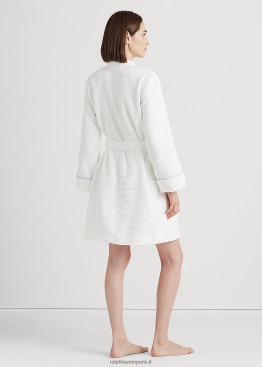 peignoir éponge gaufré 46T60T4137 femmes Ralph Lauren blanc