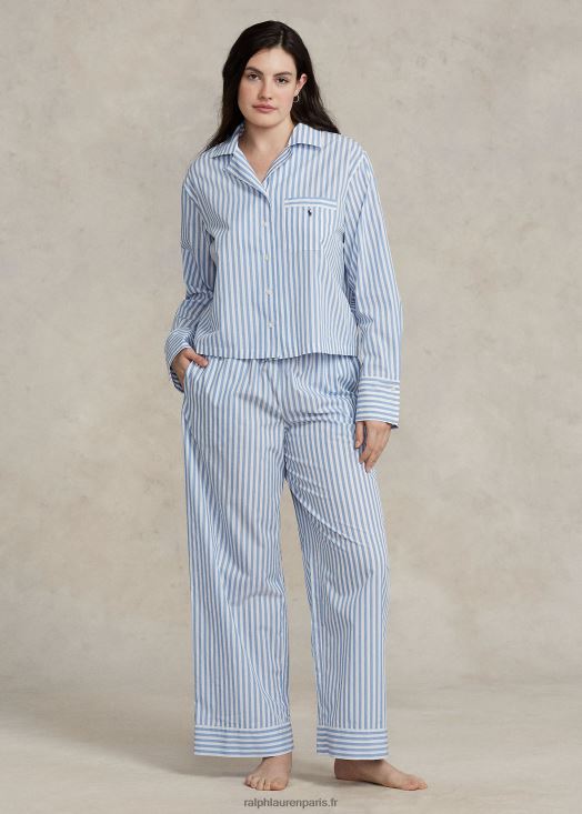 pyjama à manches longues en popeline 46T60T2893 femmes Ralph Lauren