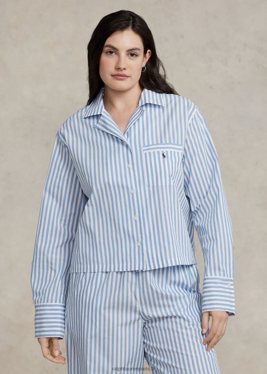 pyjama à manches longues en popeline 46T60T2893 femmes Ralph Lauren