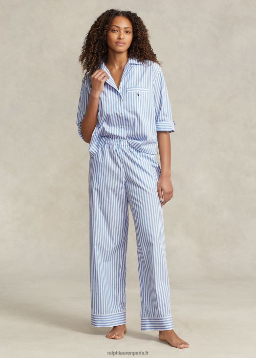 pyjama à manches longues en popeline 46T60T2893 femmes Ralph Lauren