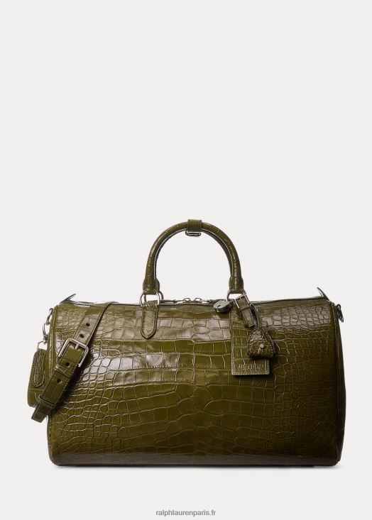 sac boston en alligator 46T60T9012 Hommes Ralph Lauren Loden