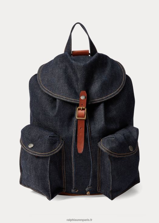 sac à dos en jean 46T60T5148 Hommes Ralph Lauren vrai indigo