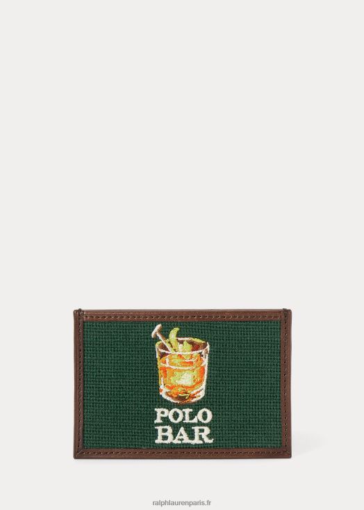 porte-cartes à broder polo bar 46T60T2584 Hommes Ralph Lauren