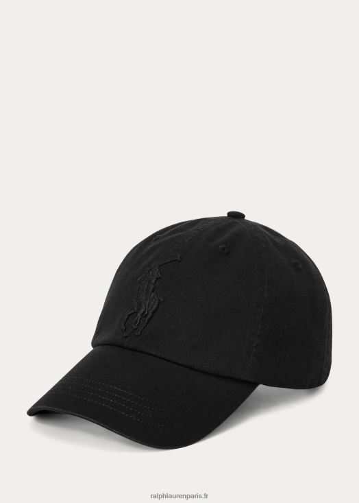 casquette chino big pony 46T60T2356 Hommes Ralph Lauren noir