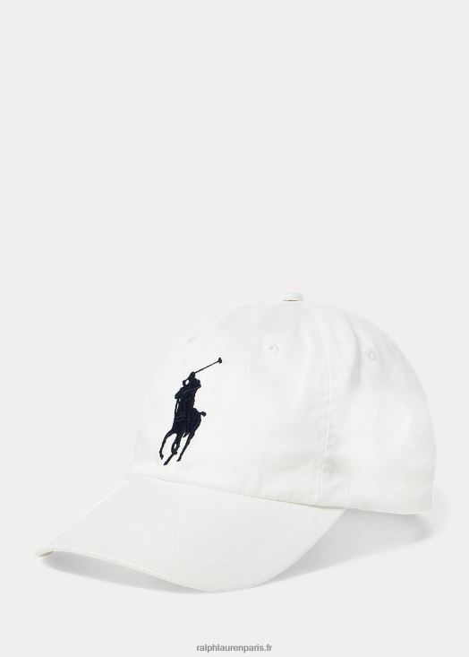 casquette chino big pony 46T60T5524 Hommes Ralph Lauren blanc