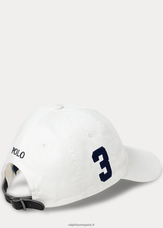 casquette chino big pony 46T60T5524 Hommes Ralph Lauren blanc