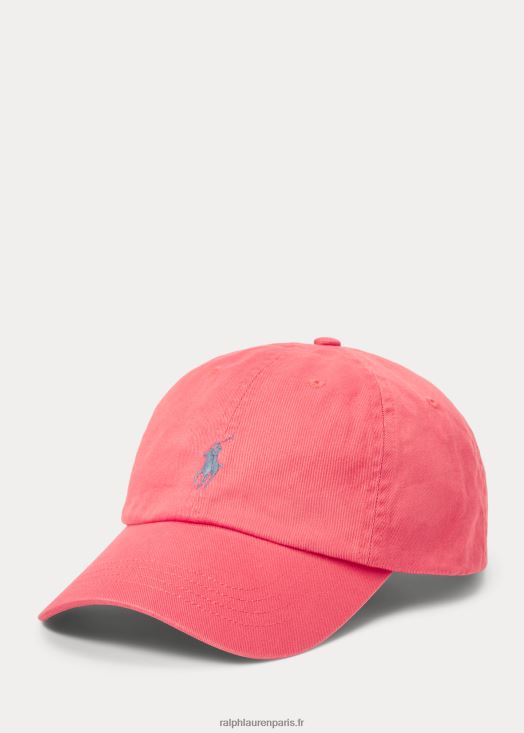 casquette chino en coton 46T60T2493 Hommes Ralph Lauren ciel rouge