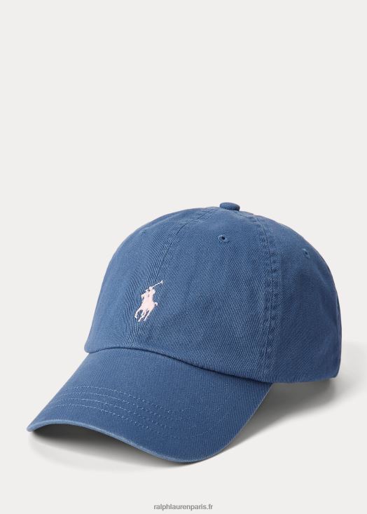 casquette chino en coton 46T60T2501 Hommes Ralph Lauren vieux royal