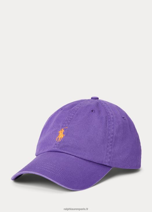 casquette chino en coton 46T60T2502 Hommes Ralph Lauren cravate violette