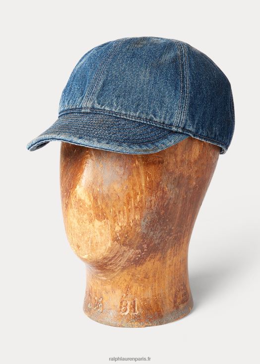 casquette en jean 46T60T8915 Hommes Ralph Lauren indigo moyen