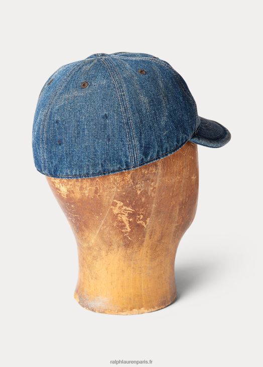 casquette en jean 46T60T8915 Hommes Ralph Lauren indigo moyen