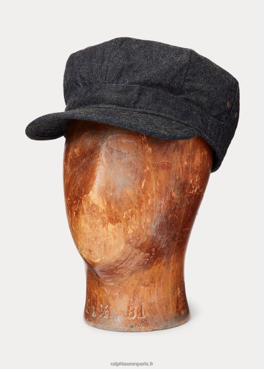 casquette en jean indigo 46T60T8877 Hommes Ralph Lauren rincer