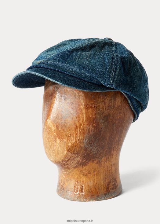 casquette gavroche en jean 46T60T8908 Hommes Ralph Lauren indigo moyen