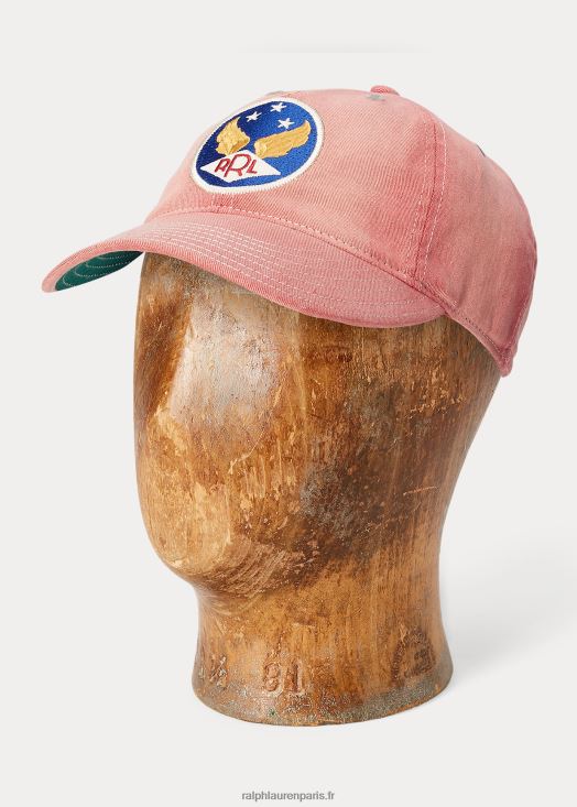 casquette à logo ailé 46T60T8892 Hommes Ralph Lauren rouge fané