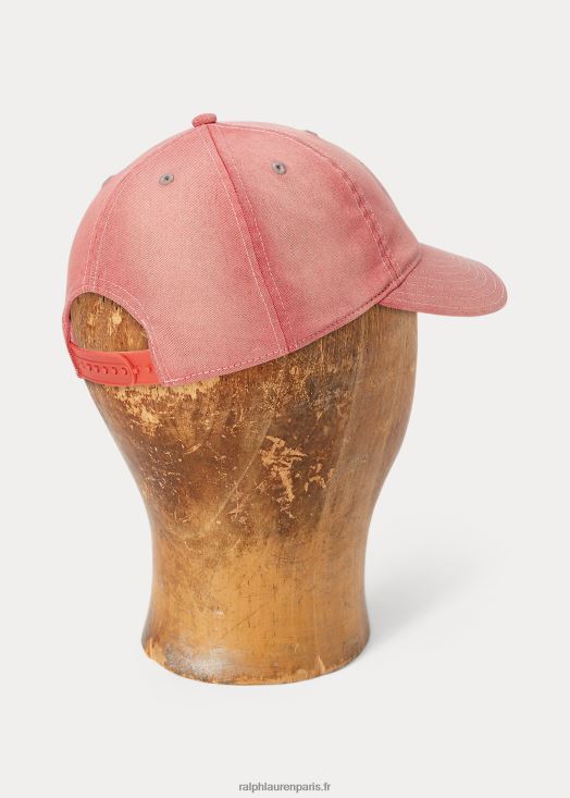 casquette à logo ailé 46T60T8892 Hommes Ralph Lauren rouge fané