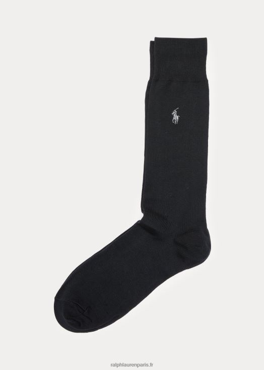 chaussettes en coton stretch 46T60T8790 Hommes Ralph Lauren noir