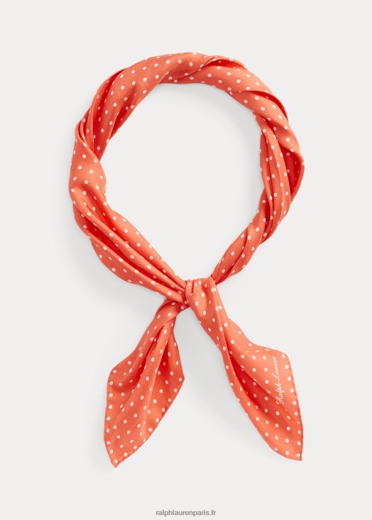 foulard en soie à pois 46T60T8943 Hommes Ralph Lauren