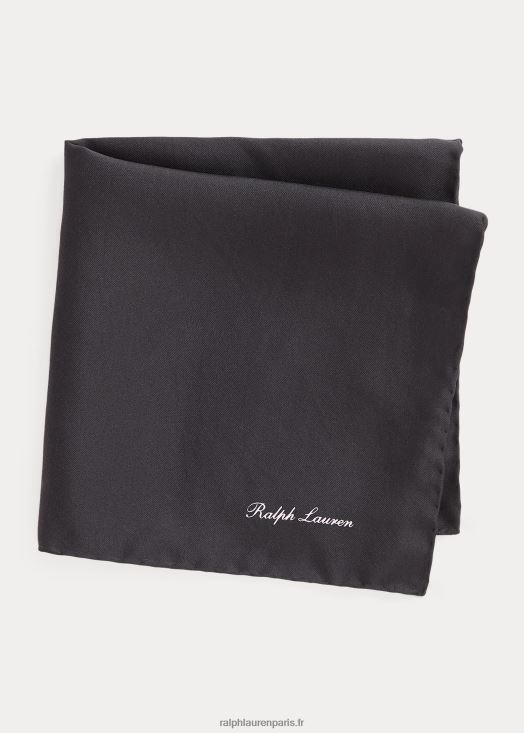 pochette de costume en soie 46T60T2660 Hommes Ralph Lauren noir