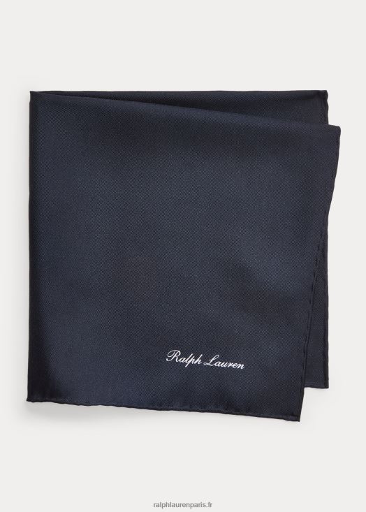 pochette de costume en soie 46T60T2661 Hommes Ralph Lauren marine