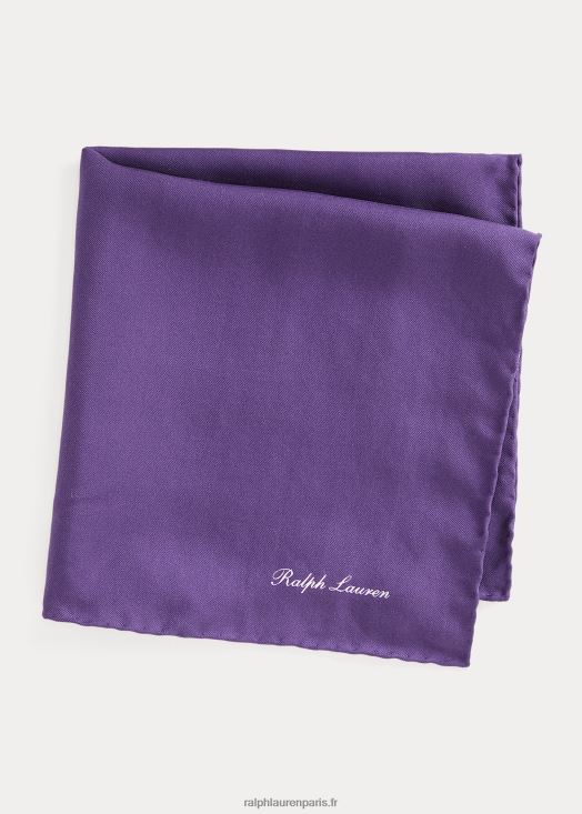 pochette de costume en soie 46T60T2662 Hommes Ralph Lauren violet